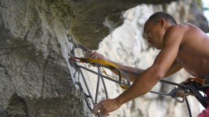 Gallery item for Yangshuo Rock Climbing. | Image by Bike Asia